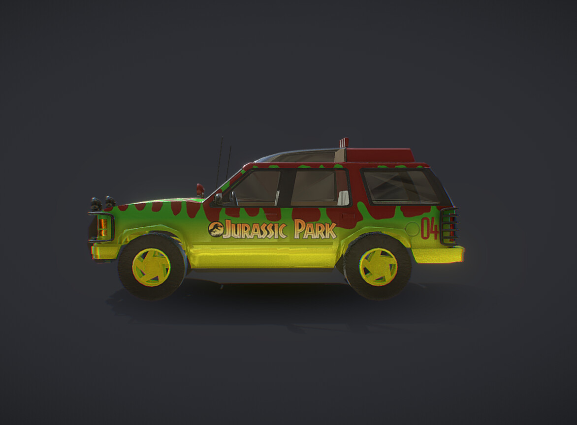 Artstation Jurassic Park Ford Explorer 9484