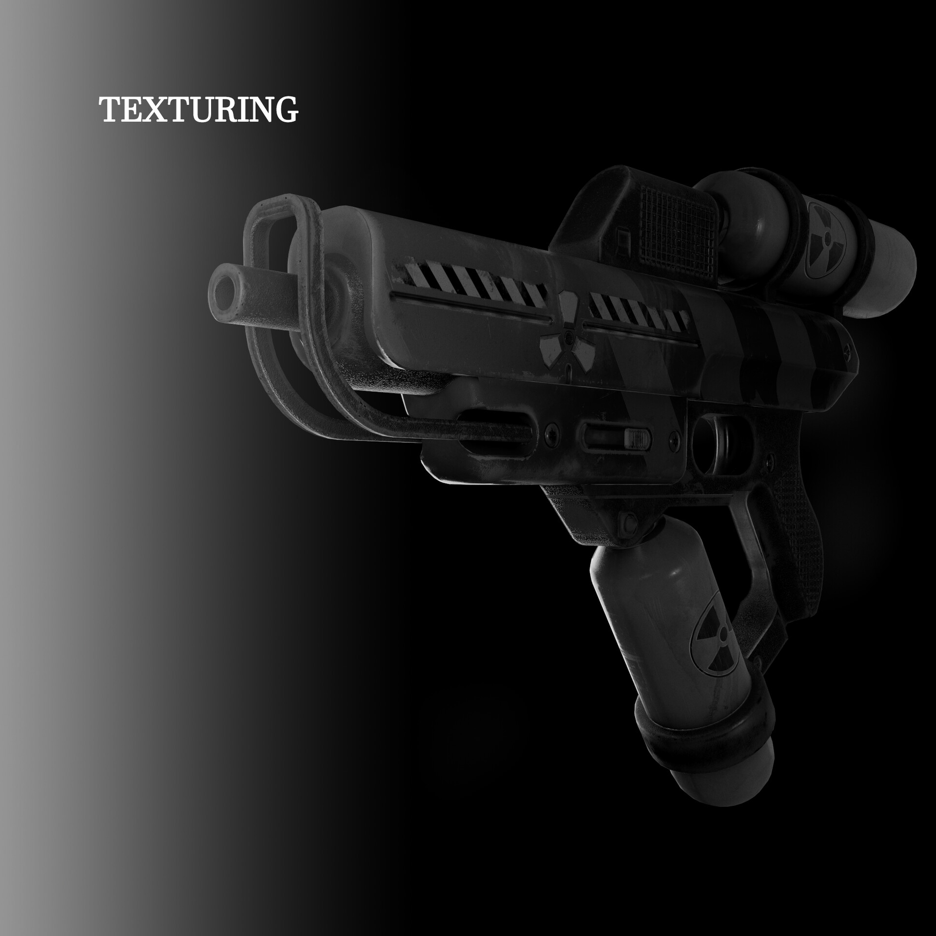 ArtStation - Texturing - radioactive pistol