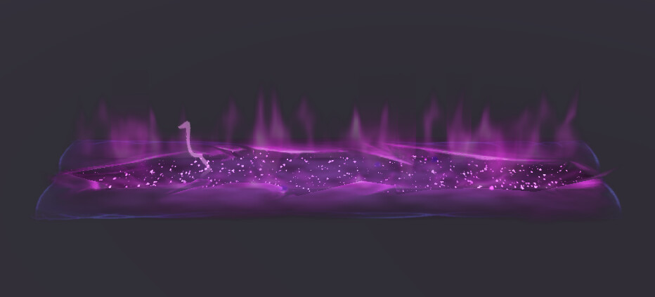 real purple fire
