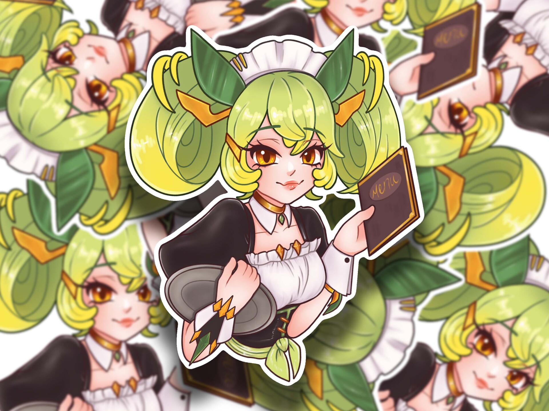 ArtStation - Parlor (Parla) Dragonmaid | Yu-Gi-Oh! Fan art