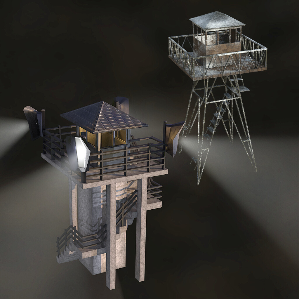ArtStation Lookout towers