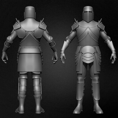 Yacine brinis yacine brinis armor suit kitback sculpted by yacine brinis