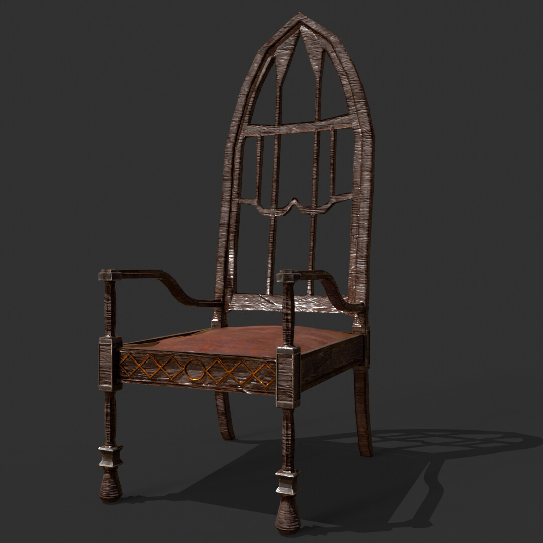 ArtStation - Gothic Chair (For the Game: Talons Blade) - Rendered in ...