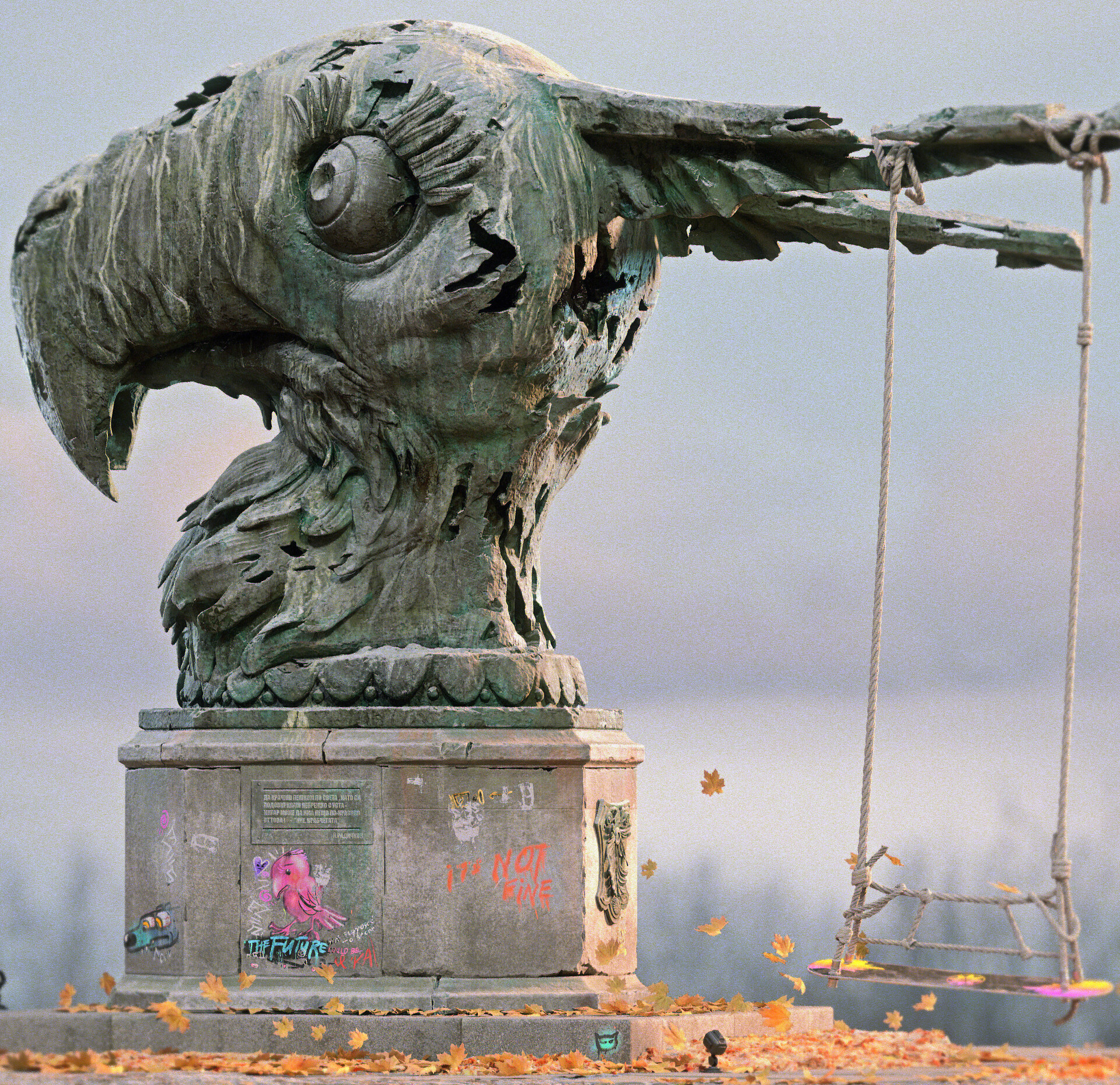 ArtStation Weathered (statue material study )