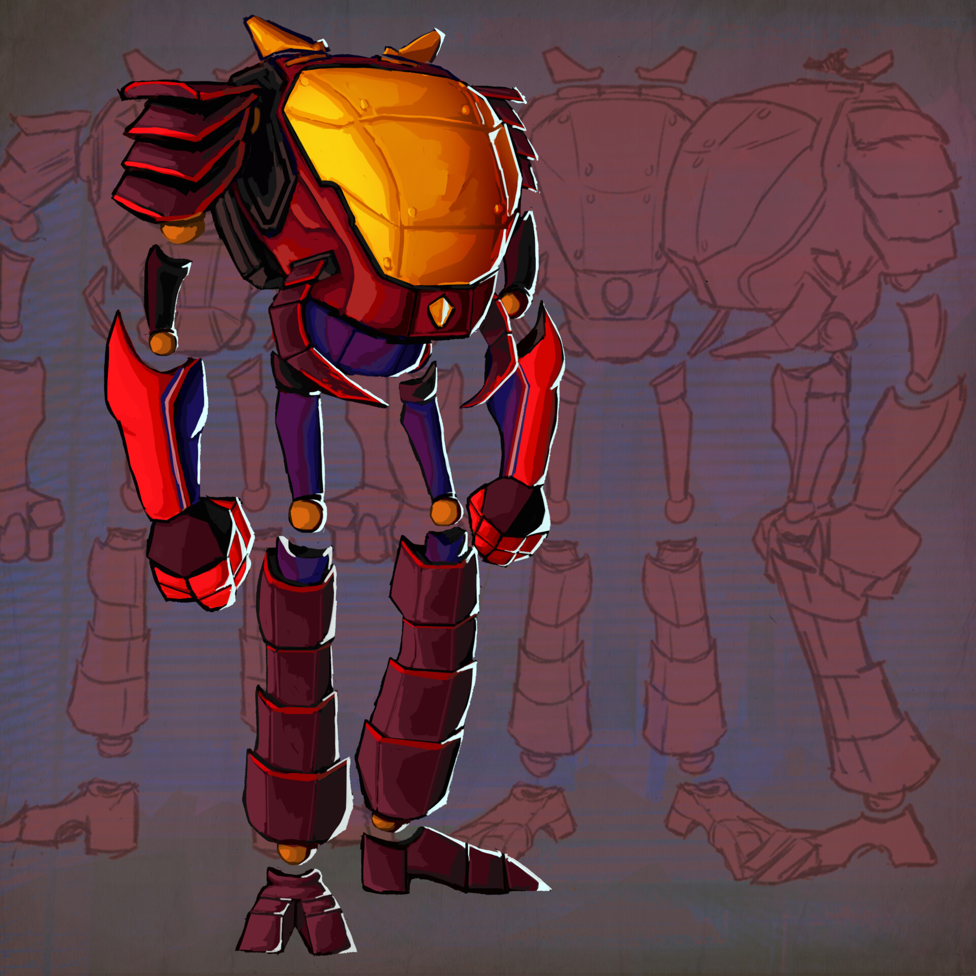 ArtStation - Half Mecha Spider