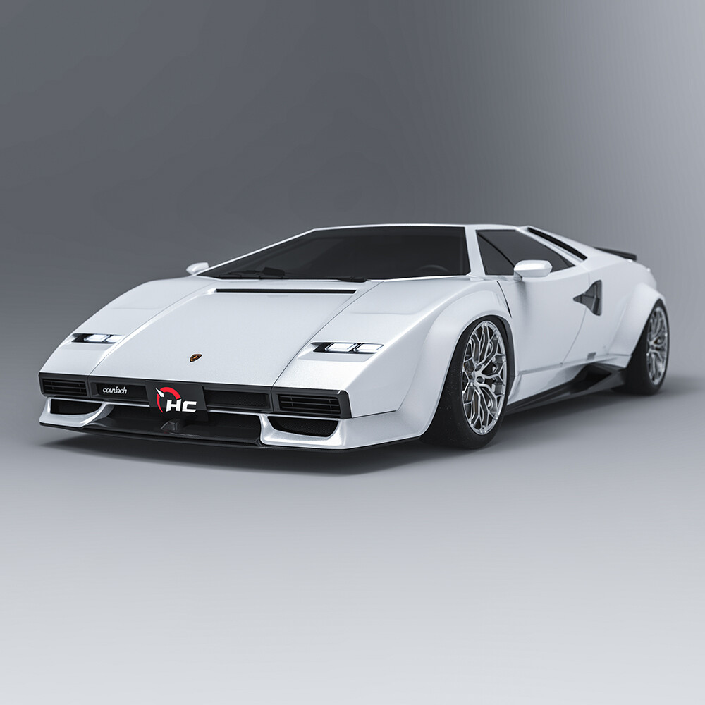 ArtStation - Lamborghini Countach Moderin Vision