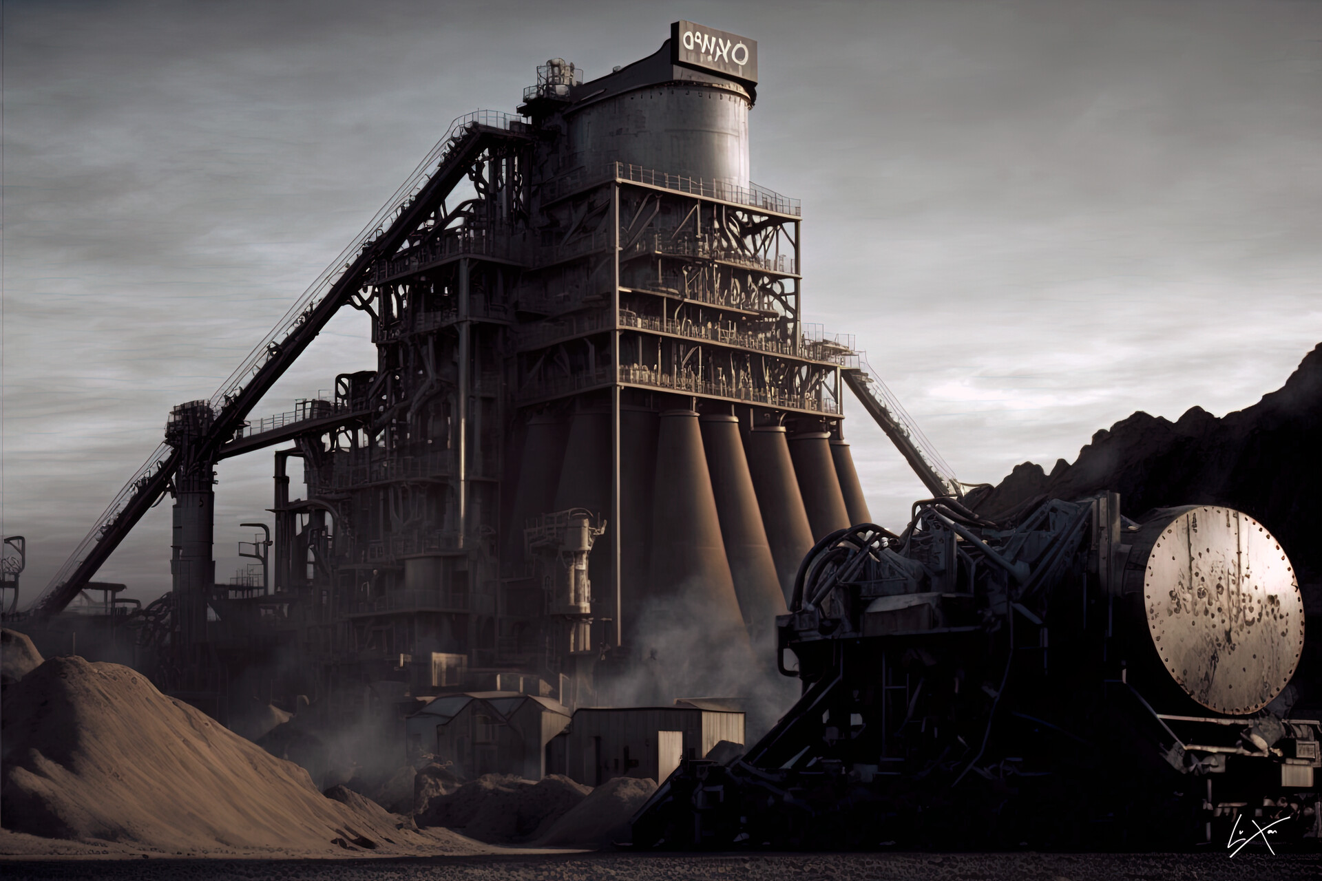 ArtStation The mines of Argot Design for mines on a rocky