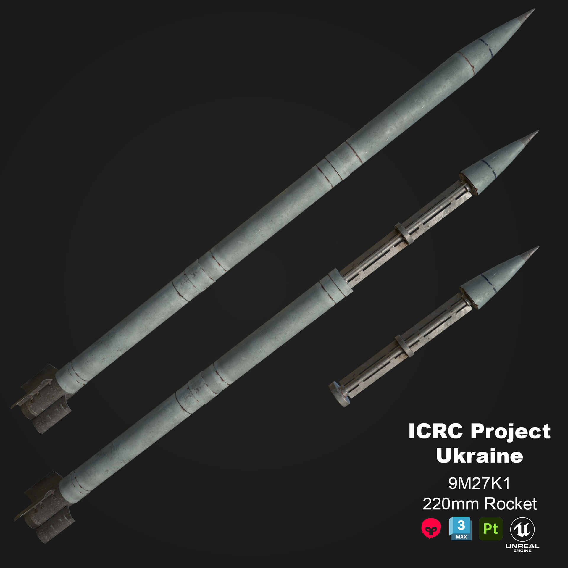 James Howard Icrc Ukraine Project 9m27k Series Cargo Rocket 4539