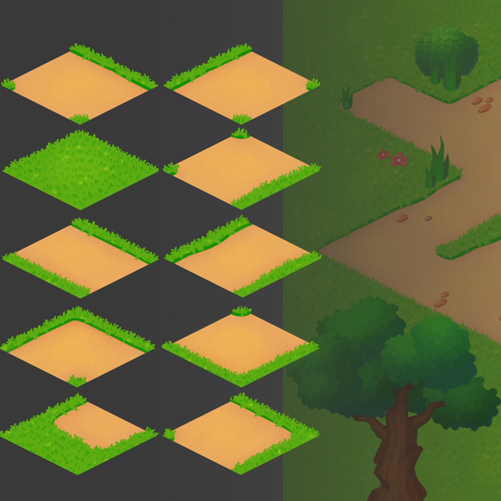 Artstation - Simple Isometric Tiles 2d