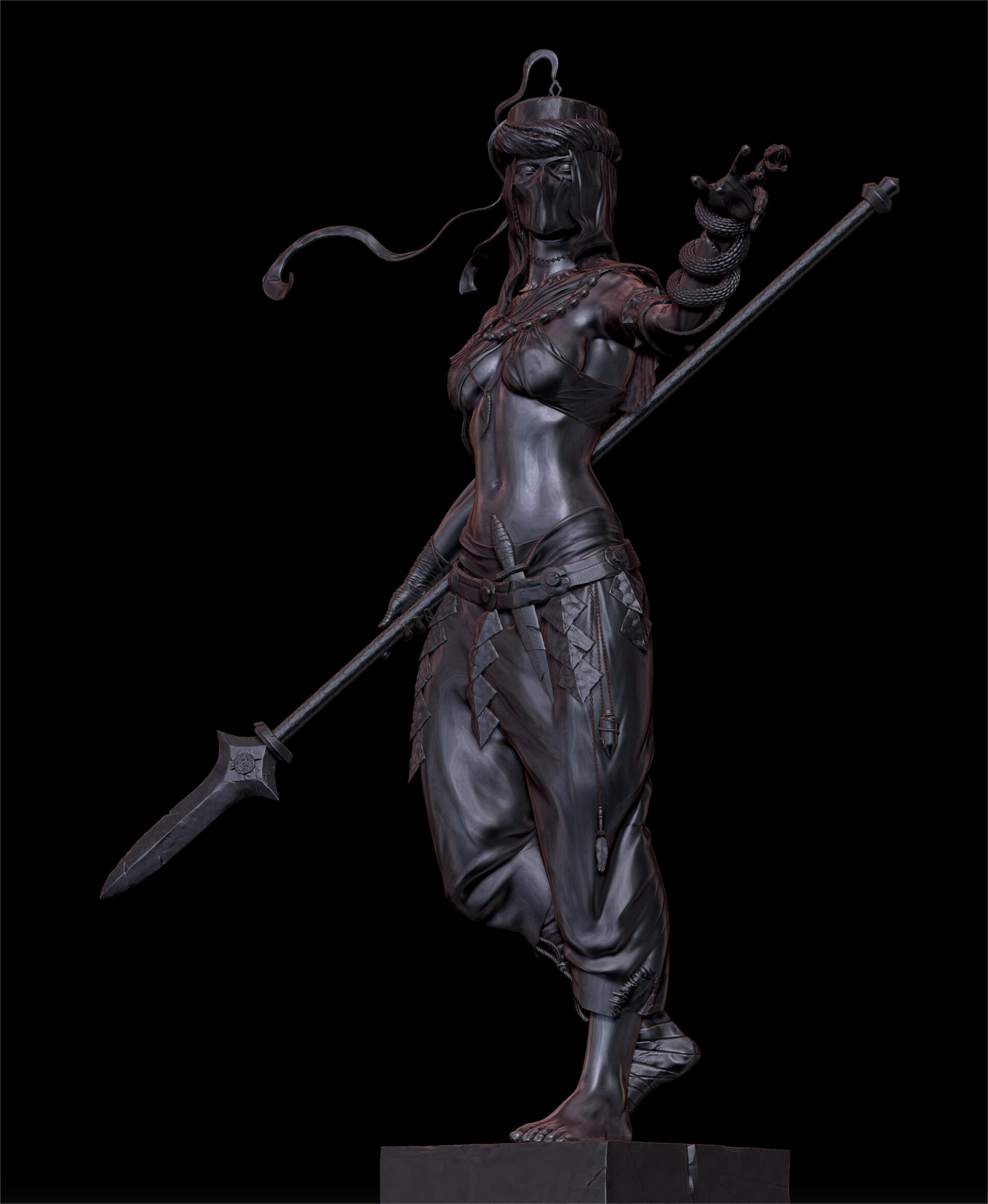 Achuan Darkest Dungeon The Shield Breaker 3D Sculpting