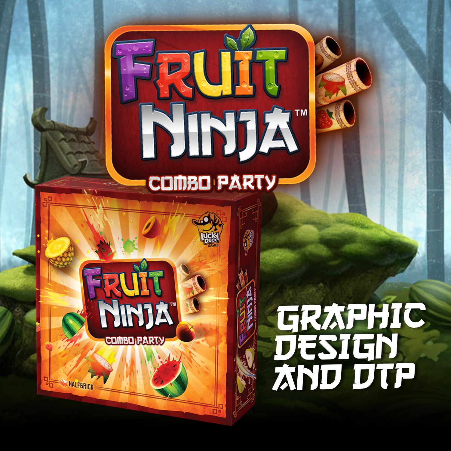 ArtStation Graphic design and DTP for Fruit Ninja Combo Party