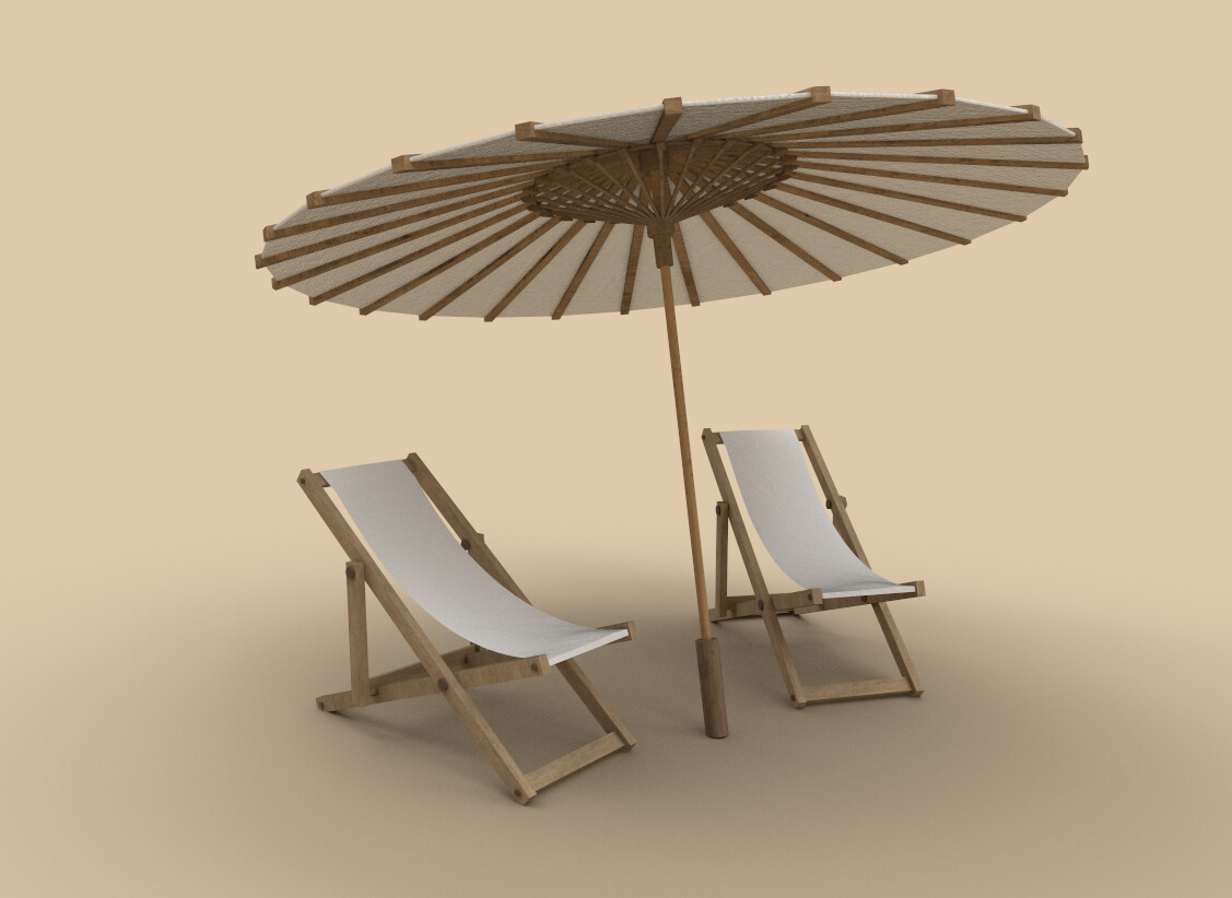 Beach Chairs & Parasol