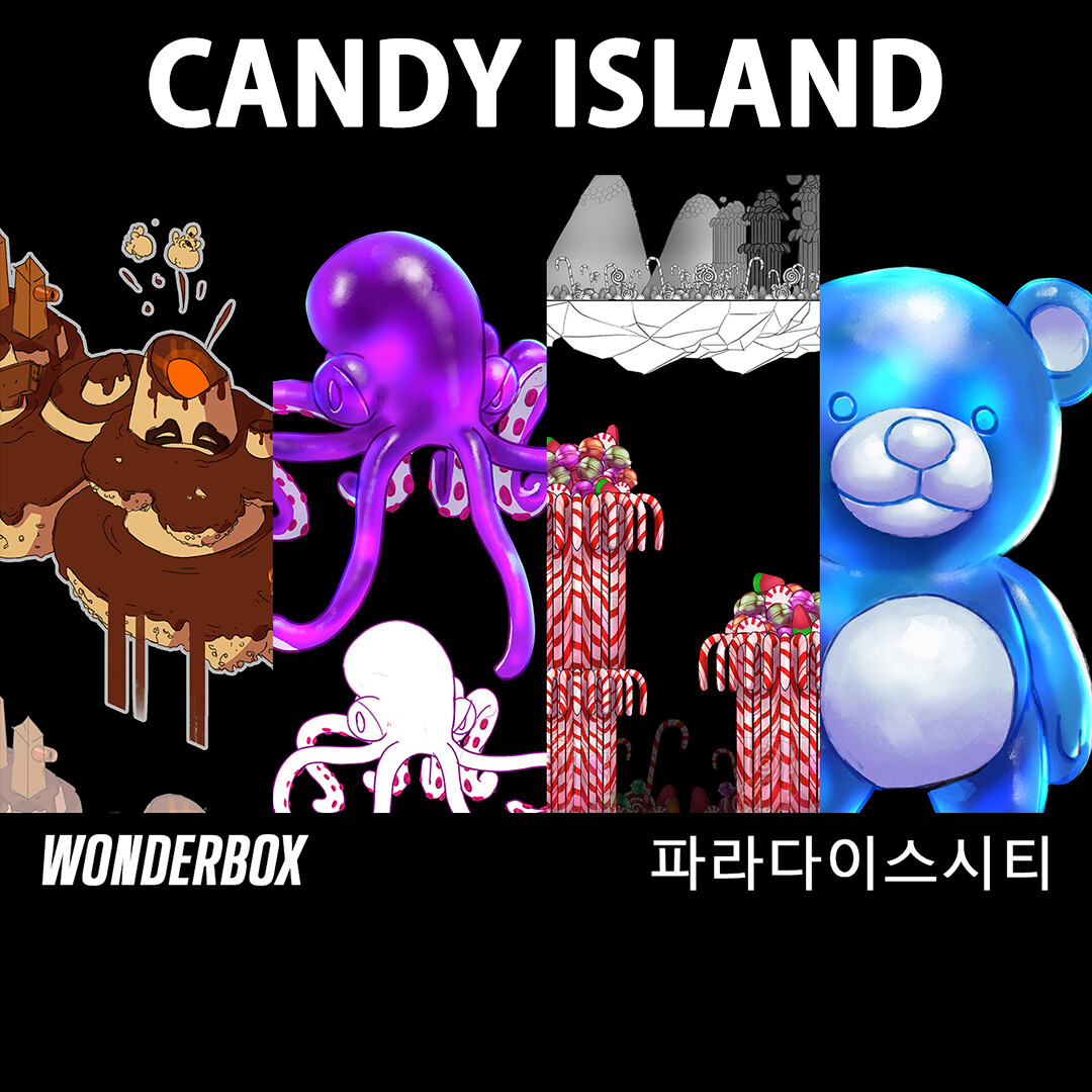 ArtStation Floating Candy Islands Wonderbox, Paradise City Korea