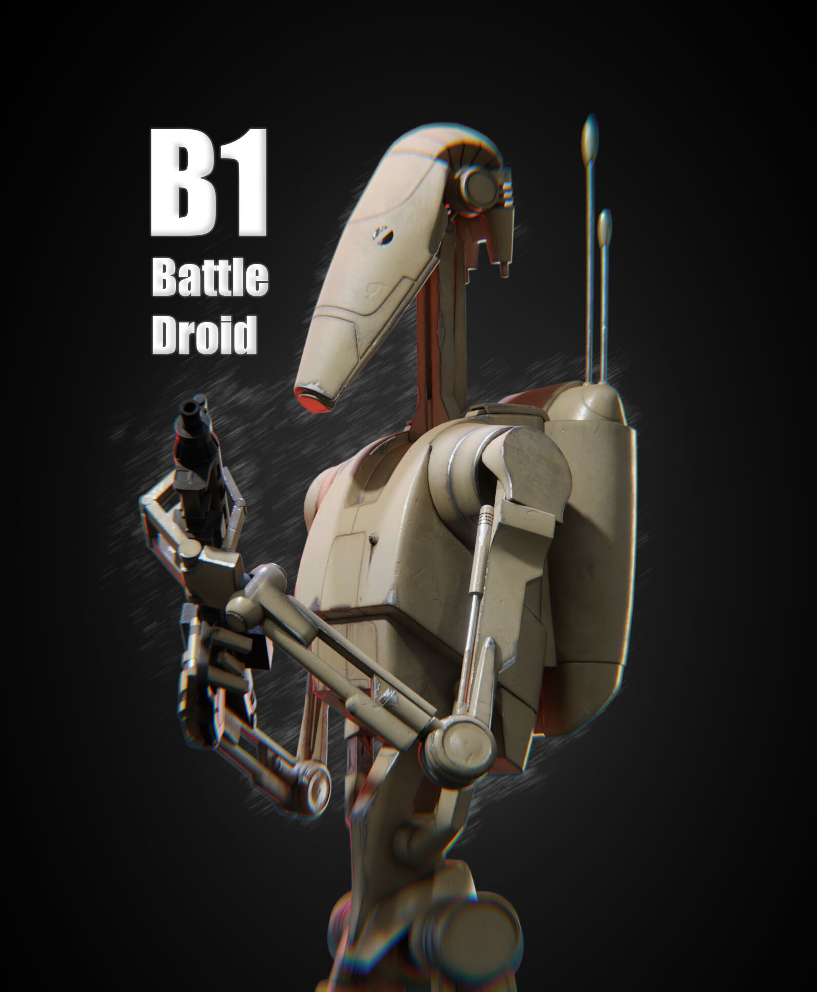 ArtStation - B1 Battle Droid Character Mesh
