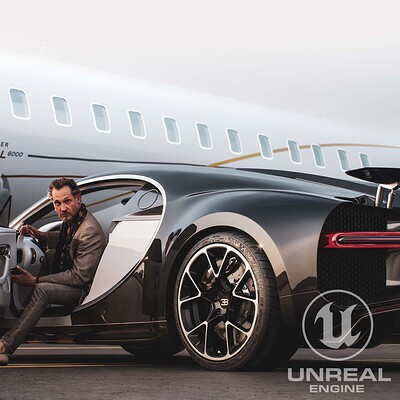 Bugatti Chiron - Automotive rendering in Unreal Engine
