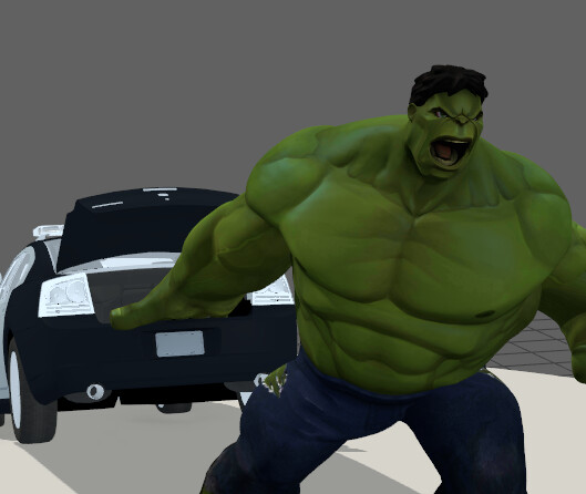 ArtStation - Day 5 - Hulk pose