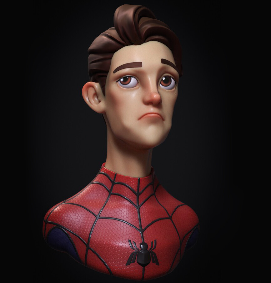 ArtStation - Stylized- Spiderman Fanart