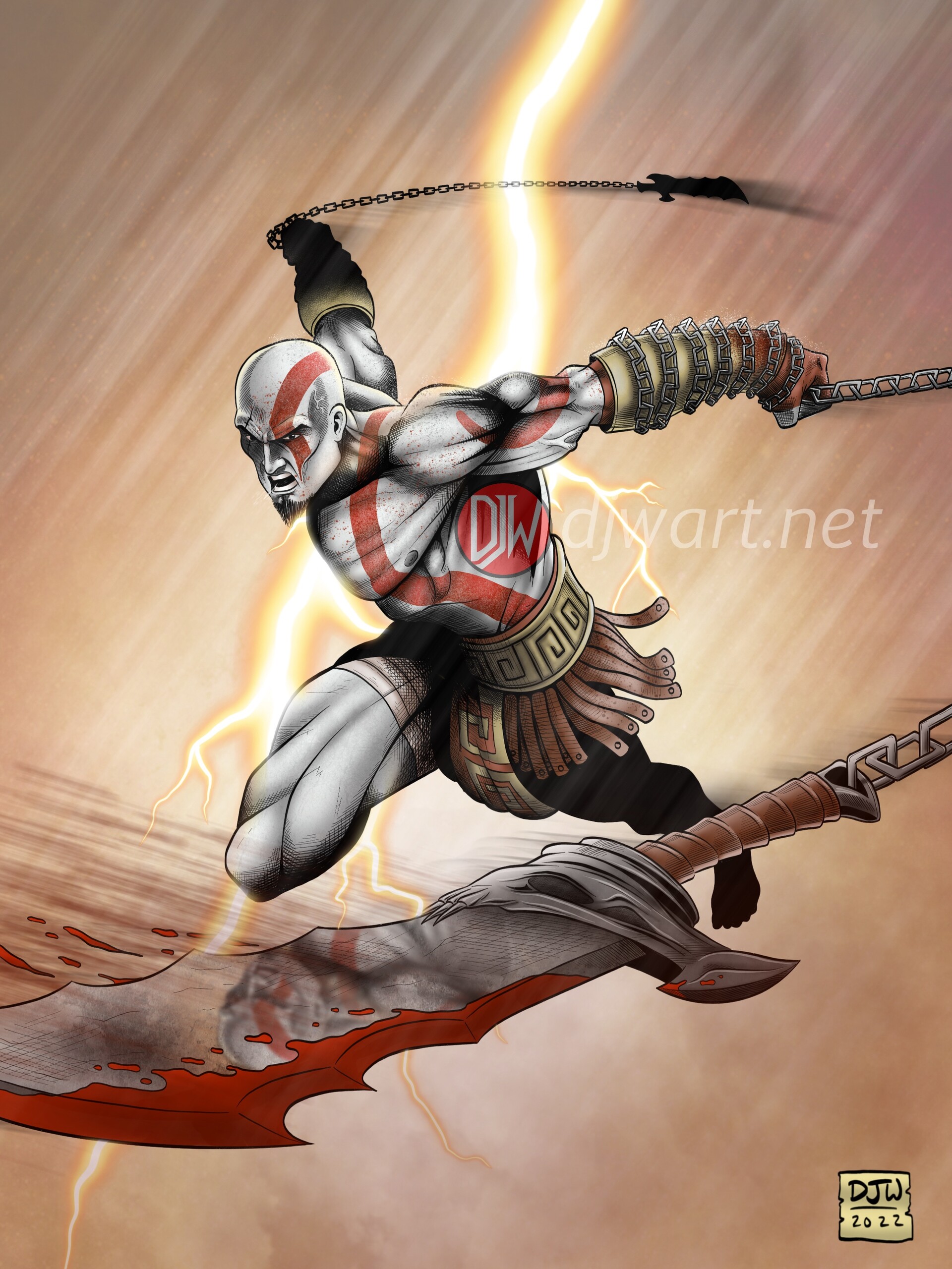 ArtStation - God of War II - Kratos