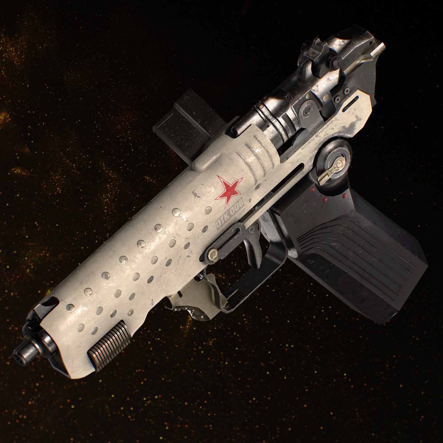 ArtStation - ОТК-008 21.11 Pistol - Game Asset