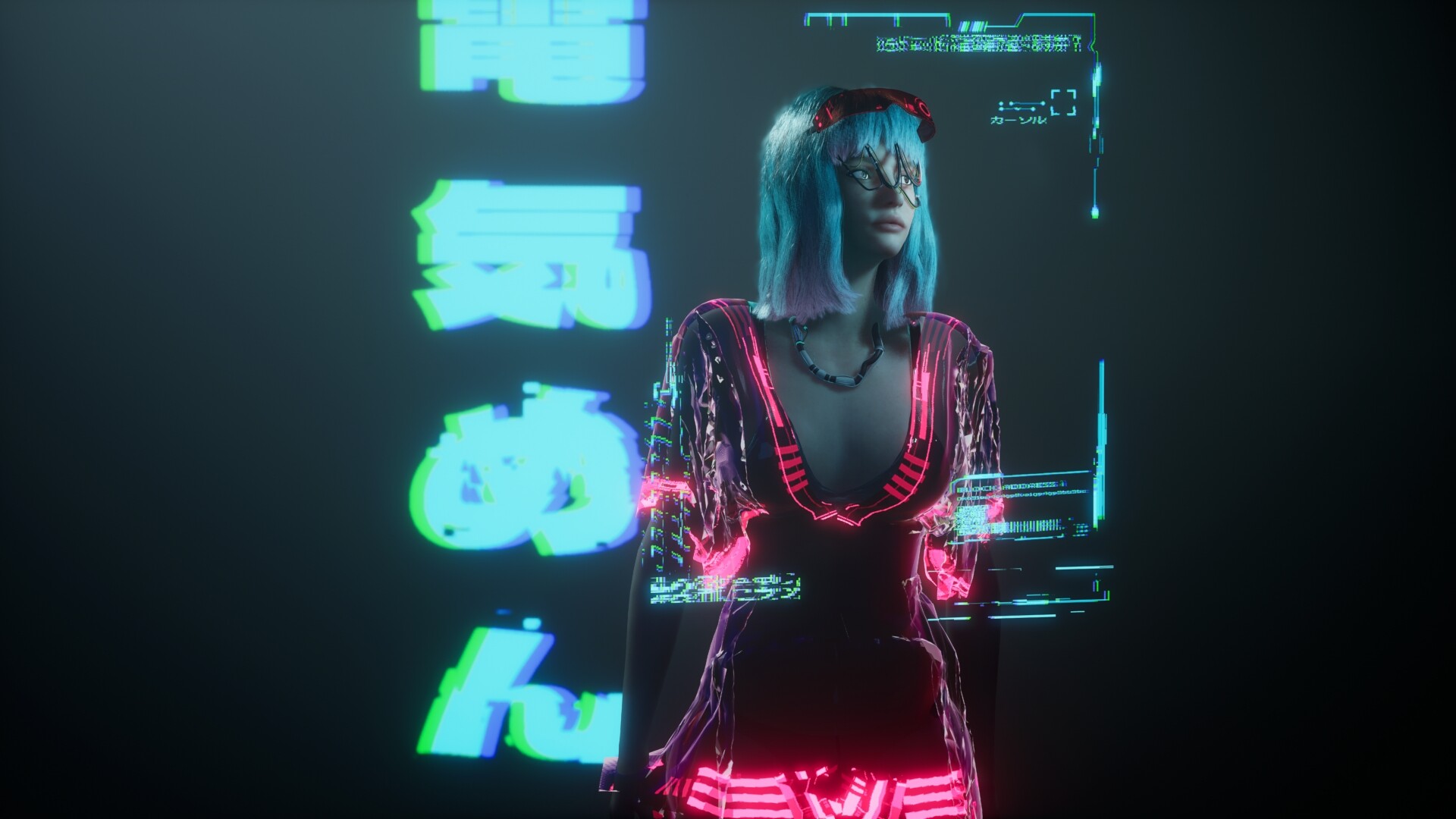 ArtStation - Cyberclothes, Neon Dance - UE5