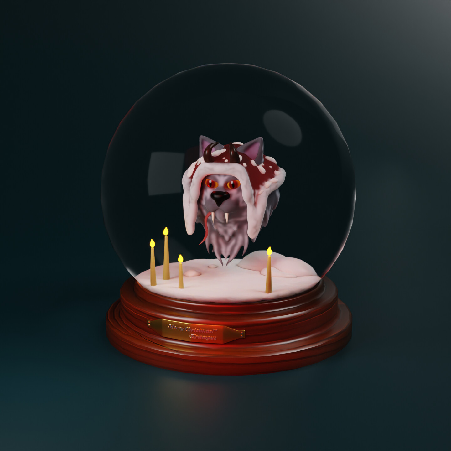 ArtStation Snow globe with Krampus