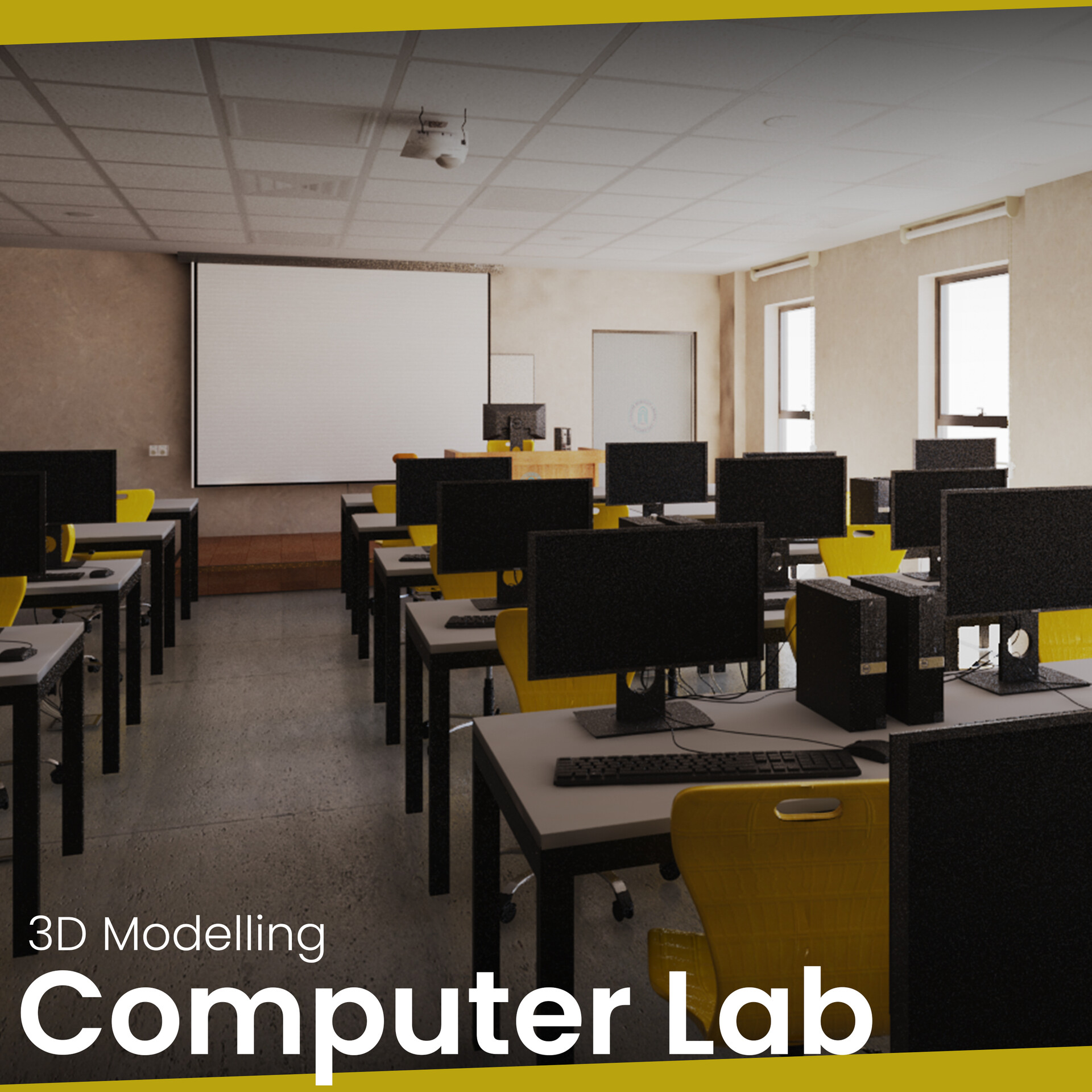 ArtStation - 3D Modelling - Computer Lab