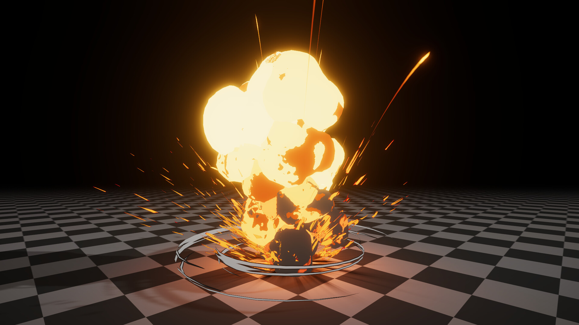 ArtStation - stylized explosion