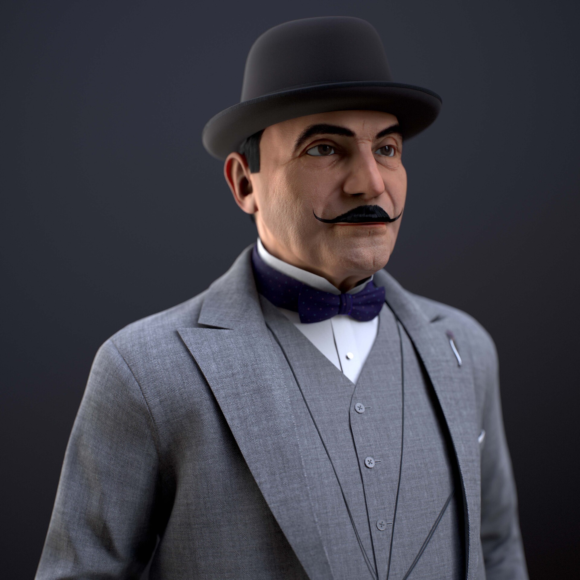 ArtStation David Suchet as Hercule Poirot