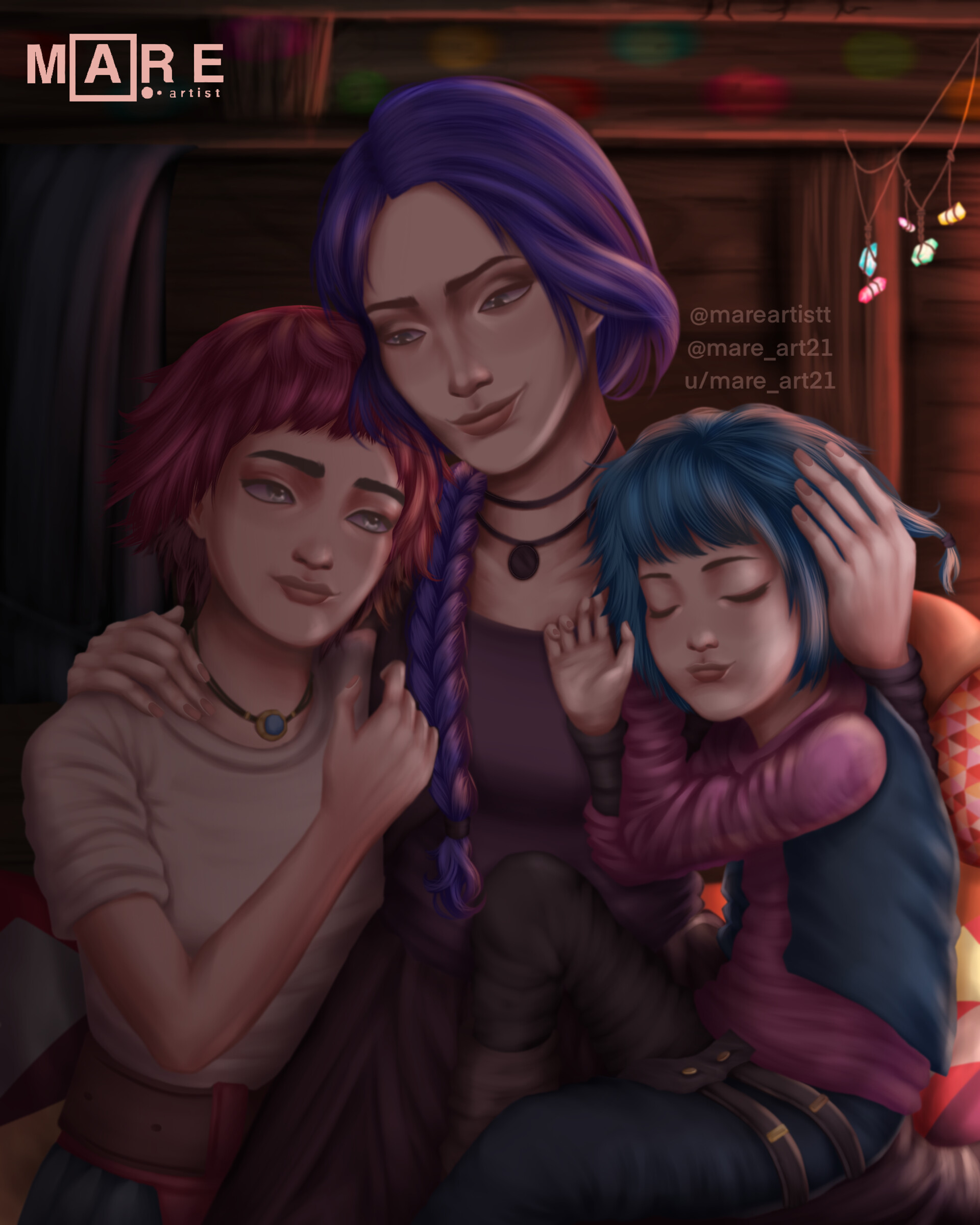 ArtStation - Powder, Vi and her mother | Arcane