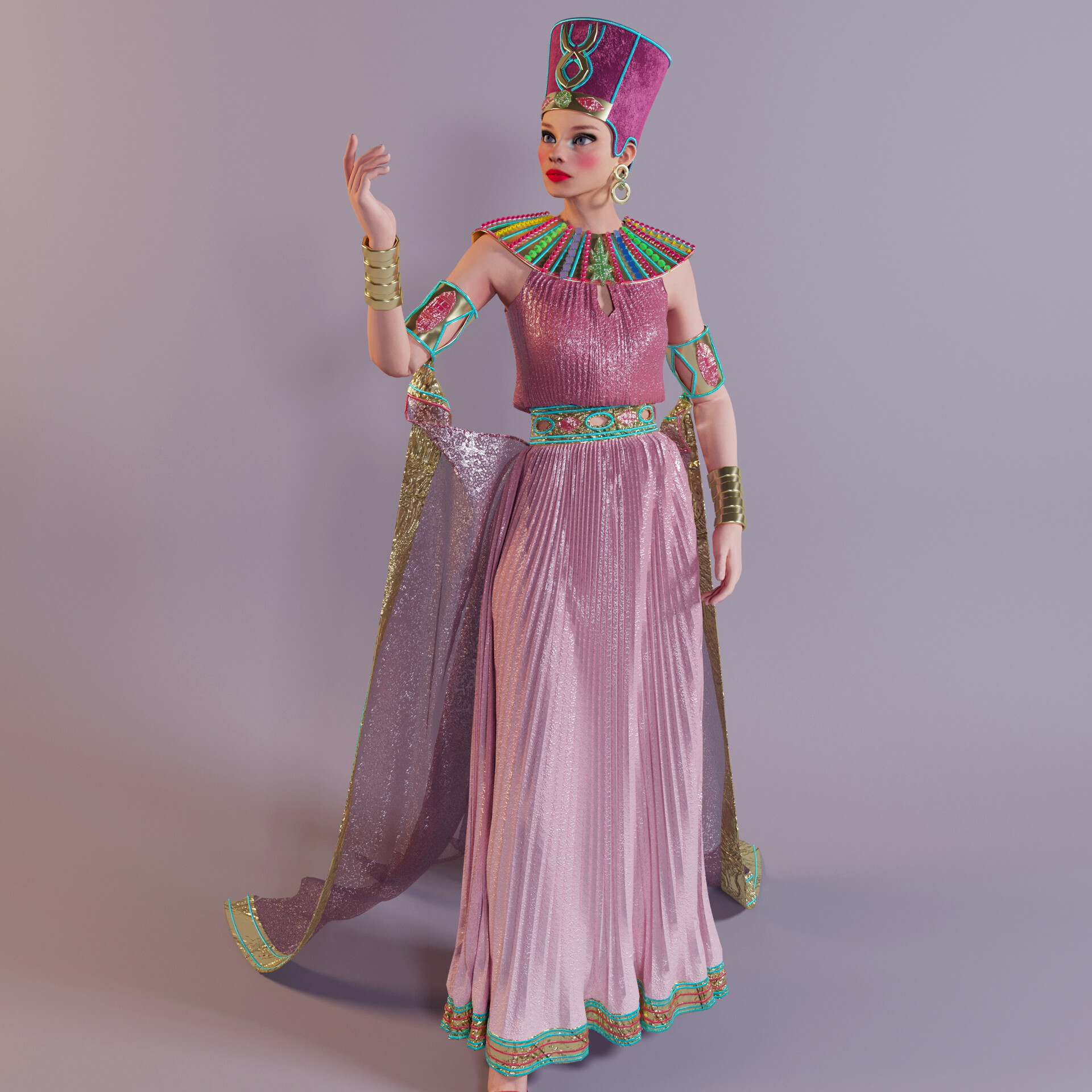 ArtStation Egyptian dress