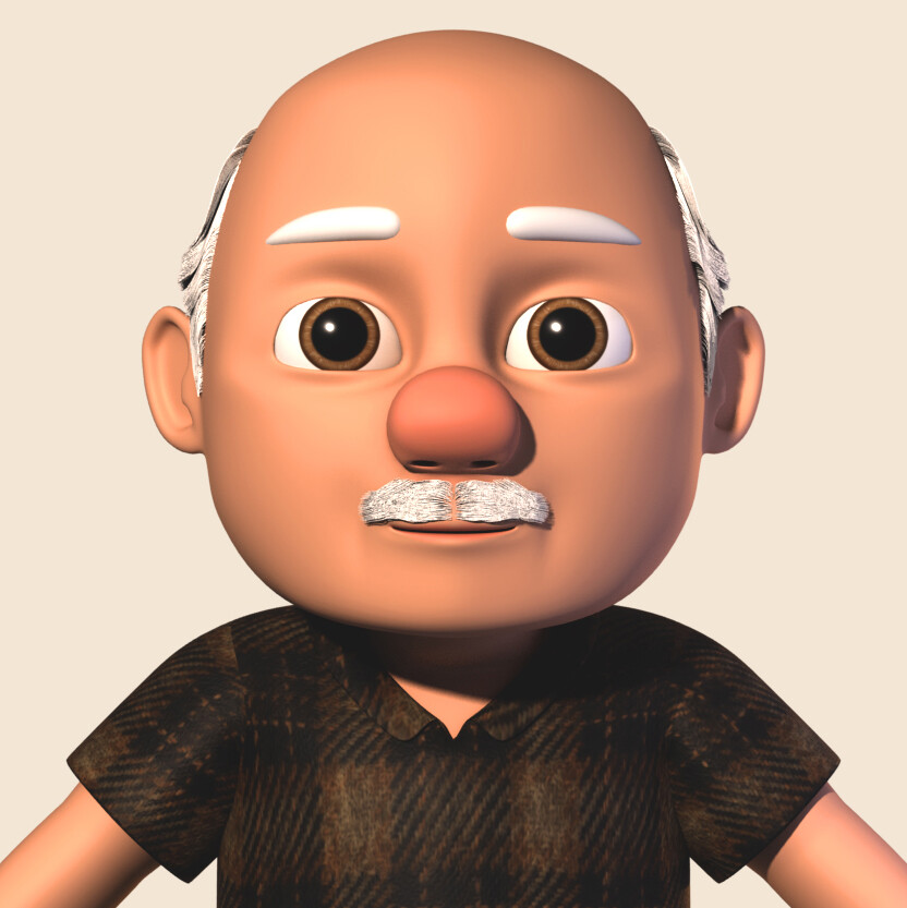 ArtStation Grandpa Joe Character Modeling