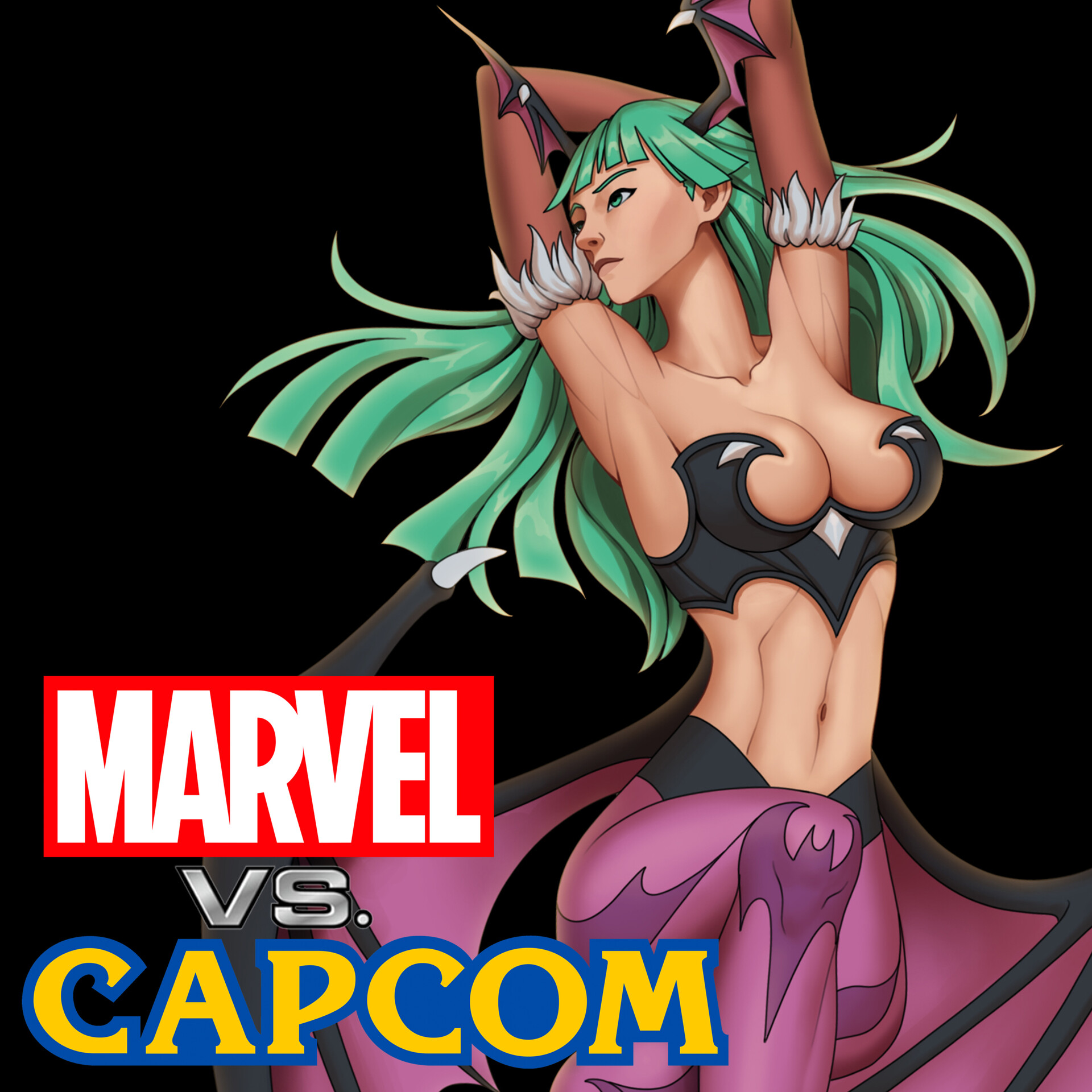 Artstation Marvel Vs Capcom Fanart Morrigan