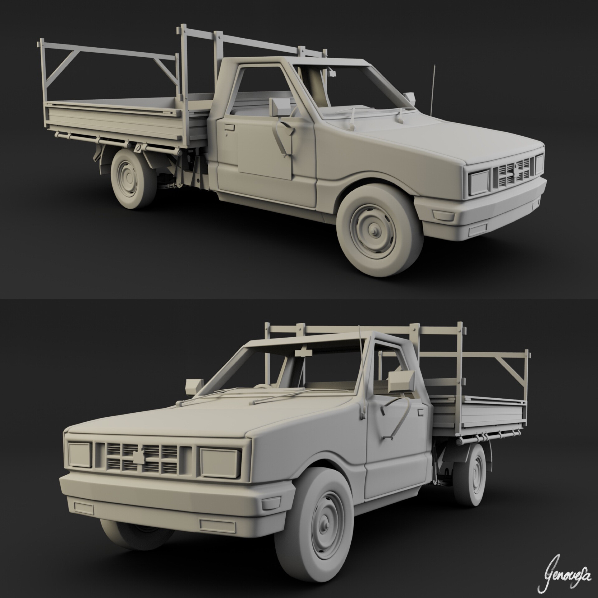 ArtStation - Old Holden Rodeo
