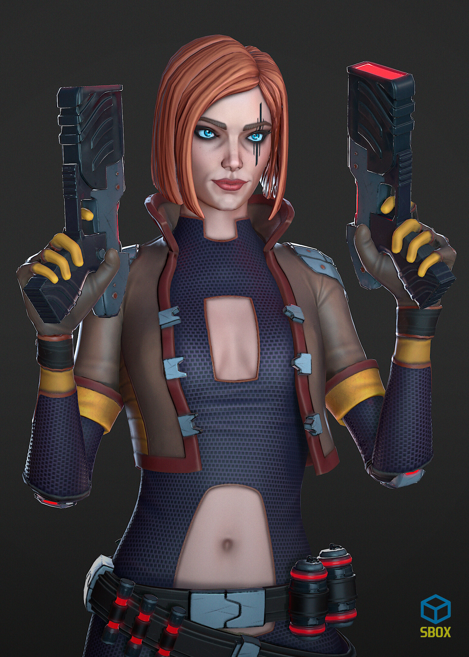 ArtStation - Sci-Fi Girl Mercenary