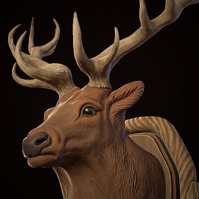 ArtStation Deer Head   Yim Jungmin Yim Jungmin Deer Jm Thumnail 