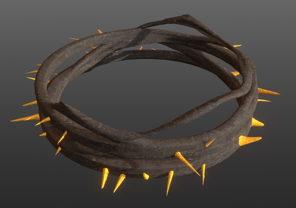 Artstation Crown Of Thorns Inspired By Warrior Nun 3d Model 3077