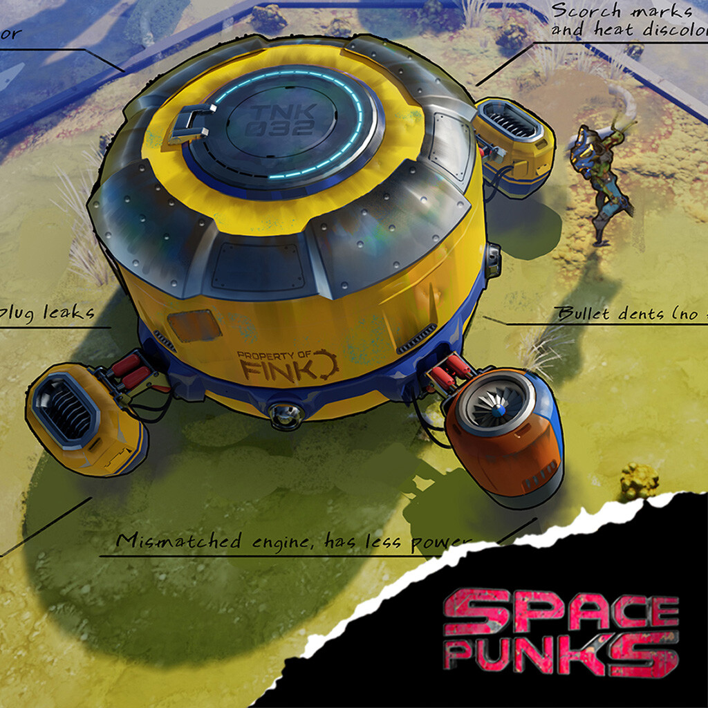 Space Punks - Flying fuel tanker