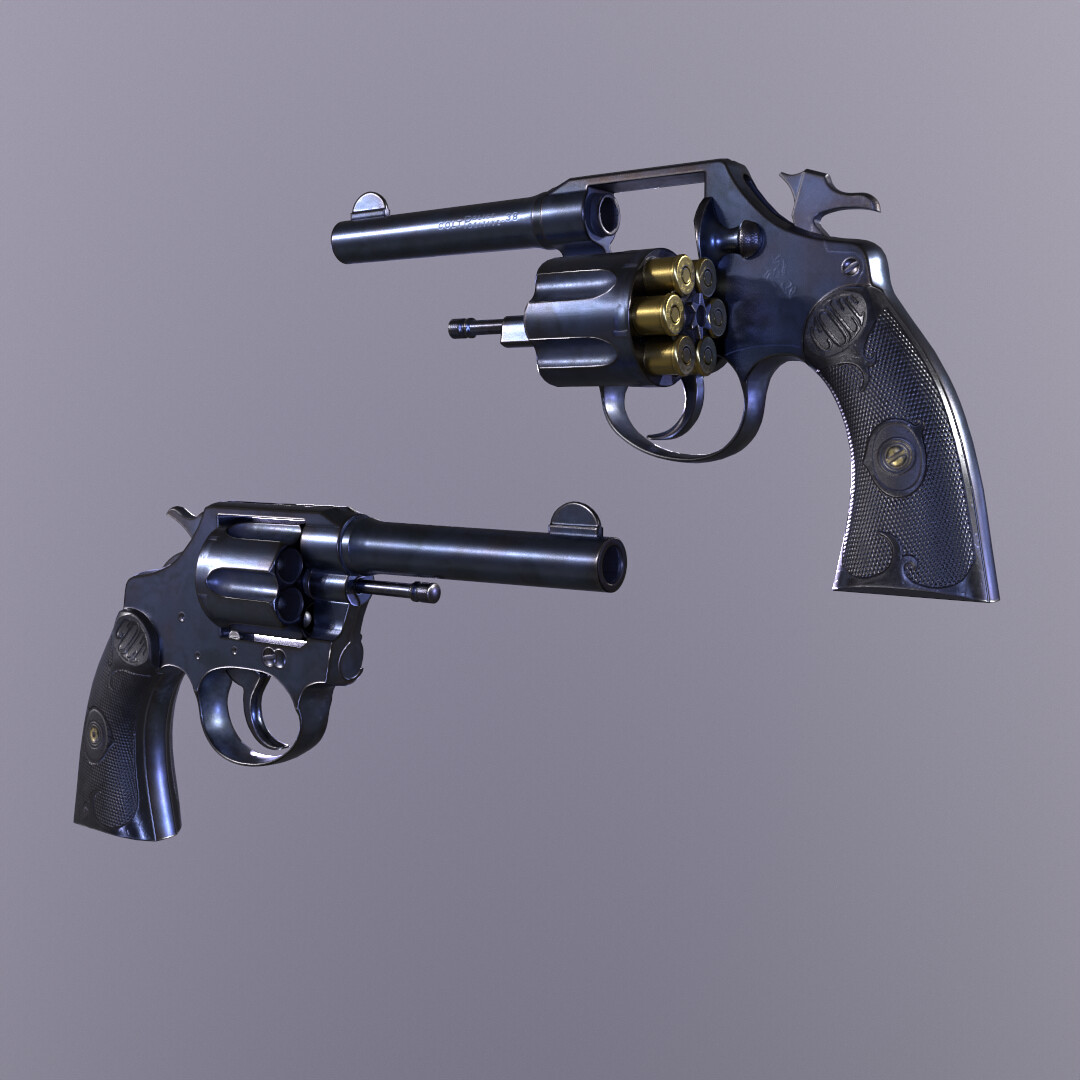 ArtStation - Colt Police .38 Revolver