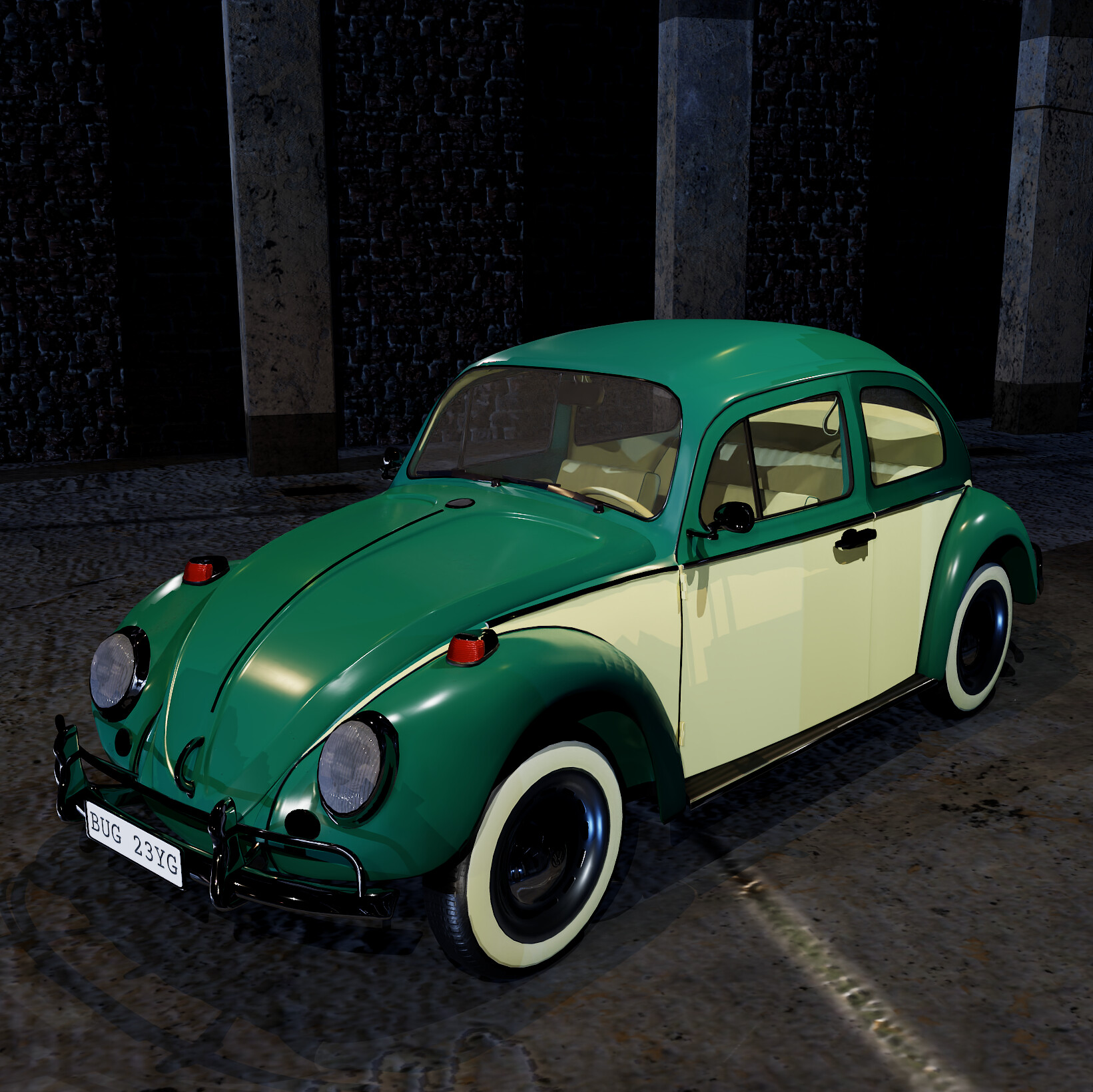 ArtStation - VW Beetle 1969