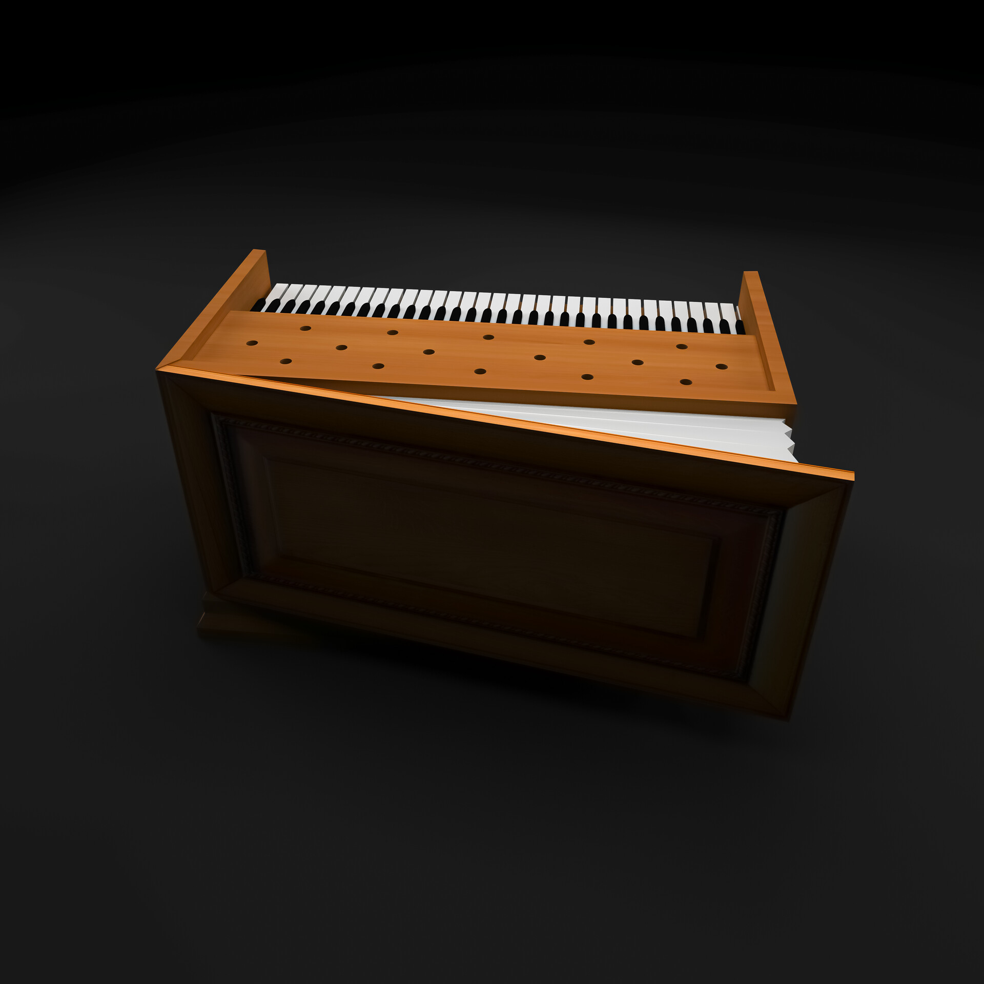 ArtStation Harmonium 3D Model.
