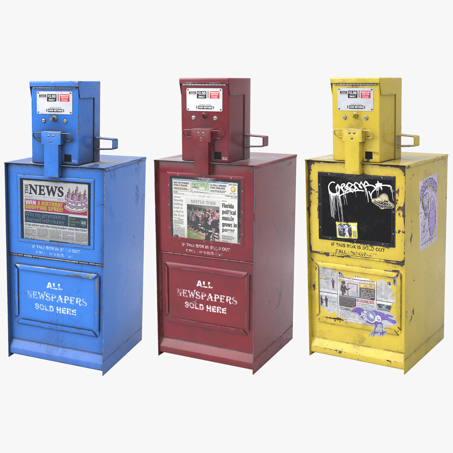 ArtStation - Newspaper Dispensers