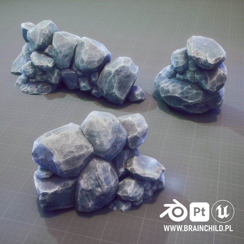 7 Videos [Timelapse] Blender, Substance Painter & UE5 | 3D Modeling & Texturing 