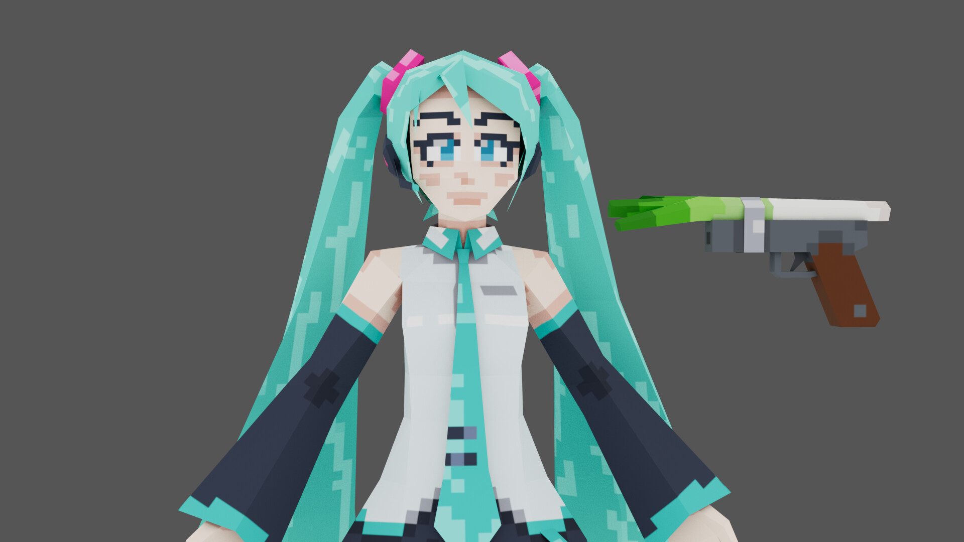 Liam Crossie Low Poly Hatsune Miku