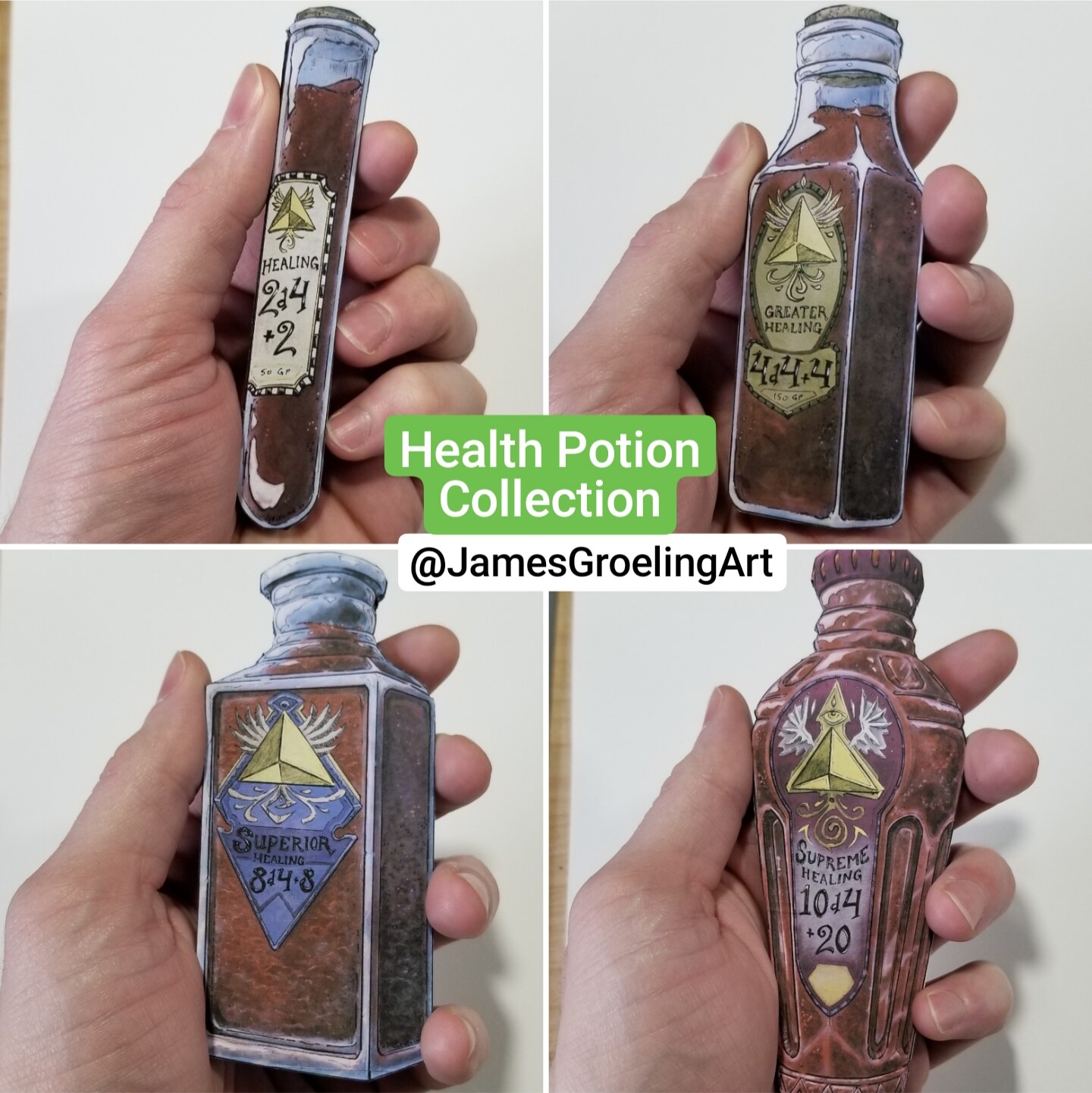 ArtStation D&D Potions Collection TTRPG Assets (Free for personal use)