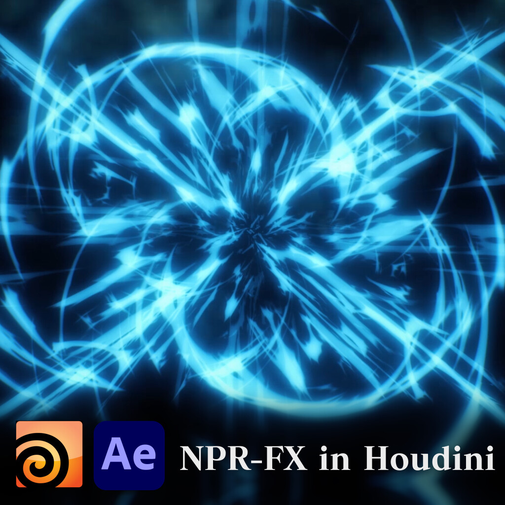 ArtStation - Anime Style NPR effects created in Houdini.