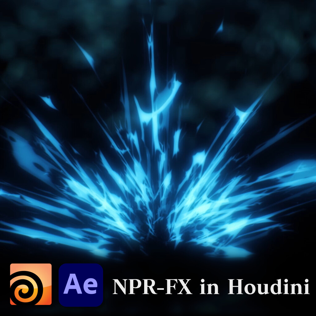 ArtStation - Anime Style NPR effects created in Houdini.