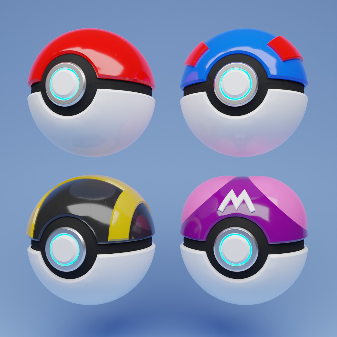 ArtStation - Pokéball Renders - Fan Art