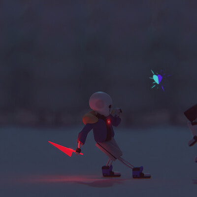 ArtStation - UNDERTALE_UNDERVERSE_AUs versions of Sans-Pixel Art-01