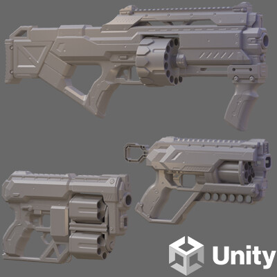 ArtStation - Weapon hard surface modeling for Zuru X-Shot skins series.