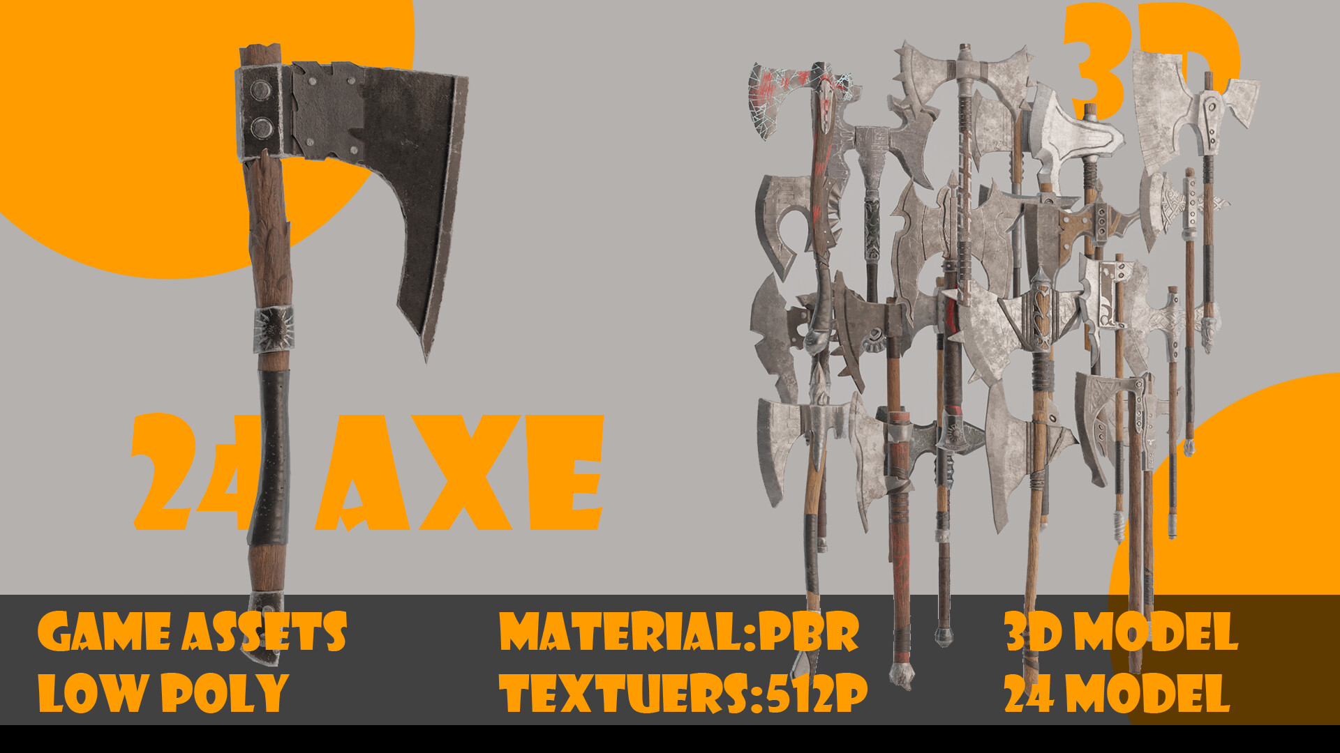 ArtStation Axe collectiongame assetsvol 02